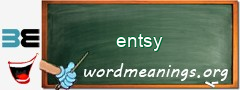 WordMeaning blackboard for entsy